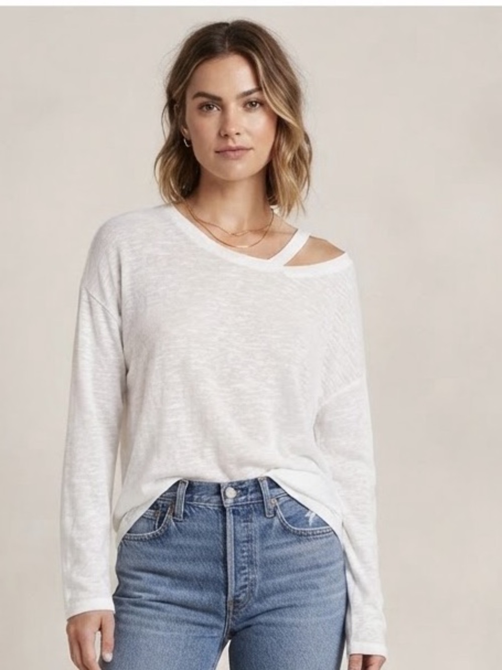 Sanctuary Cut Out Shoulder Top Size Large